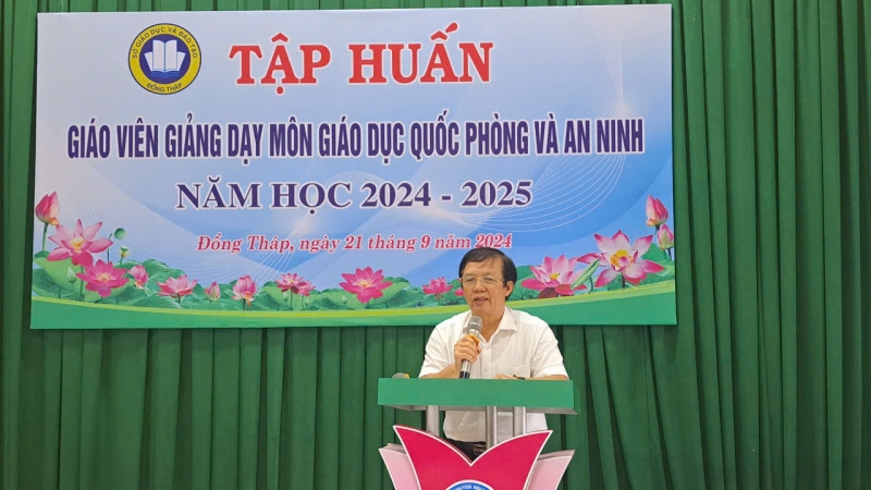 Bình Minh tham gia tập huấn giảng dạy môn Giáo dục Quốc phòng và An ninh tại Đồng Tháp